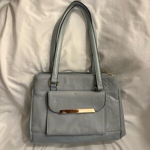 Like New Giani Bernini Glazed Leather Shoulder Bag
